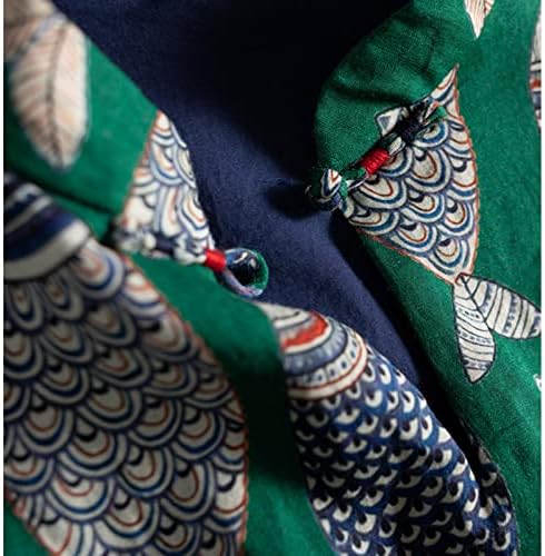 Rochie de lenjerie din bumbac vintage pentru femei buton de tăiere în jos 3/4 mânecă rochii midi casual vara, sundress flowy