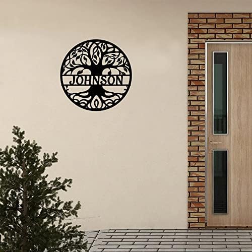 Inițiali de familie personalizate Monogram Semn metal Country Iron metal perete tăiat decor Sign retro metal case numere SEMNE SEMND Adresa Placă pentru sufragerie cabină de casă pentru casă decor 24 inch