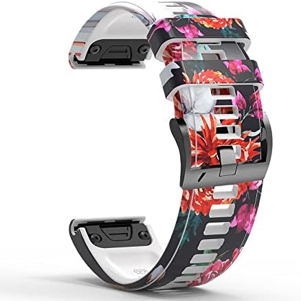 EKINS 26 22mm curele de ceas de ceas rapid pentru Garmin Fenix ​​7 7x Epix Silicon Easyfit Band Wrist Band pentru Fenix ​​6X 6 Pro 5x 5plus 3HR Smart Watchband Band
