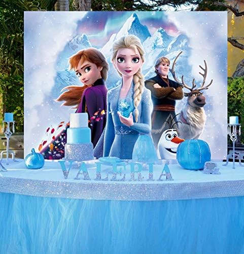 Frozen fundal pentru fete Petrecere de aniversare, 5 x 3ft Elsa fotografie fundal vinil decoratiuni de perete consumabile pentru Copii Băieți Copii Mici