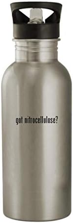 Cadourile Knick Knick au nitroceluloză? - Sticlă de apă din oțel inoxidabil de 20oz, argint