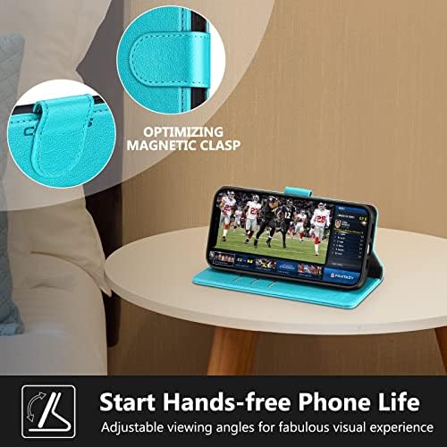 CORCUS pentru Samsung Galaxy A53 5g caz portofel-protecție RFID blocare Card titularii Flip Cover Kickstand magnetice PU piele