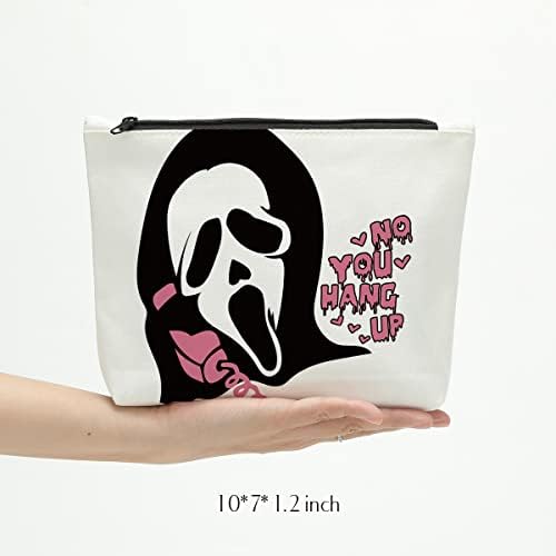 Horror Movie Merchandise Ghostface Cosmetic Bag Horror Movie Gifts Scream Movie Inspired Horror Fan Lover Gift No you Hang
