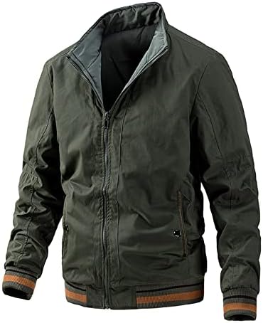 Jacheta pentru bărbați pentru bărbați adssdq, cădere bicicletă plus dimensiuni cu mânecă lungă pentru bărbați pentru bărbați