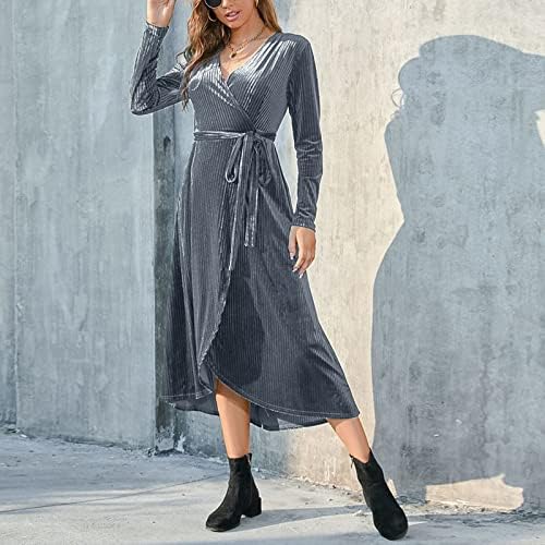 Rochii mini nokmopo pentru femei moda casual casual cu curea cu cută cu curea medie medie cu gât lung rochie cu mânecă lungă