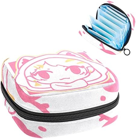 Geanta de depozitare a șervețelului sanitar ORYUEKAN, geantă portabilă de perioadă pentru femei, Fete, pungă pentru cupa menstruală,
