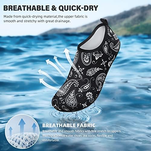 Pantofi de apă ATHMILE pentru femei bărbați desculți șosete acvatice uscate rapid pentru plajă piscină râu Yoga lac Surf Pantofi