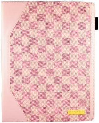 Caseen Cherry Pink Pink Plaid Genuine Smart Smart Case cu funcție Stand pentru iPad 2 CS-80068