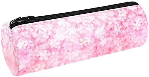 Geanta de machiaj mic, pungă cu fermoar Organizator cosmetic pentru femei și fete, flori roz Blossom Primăvara florală