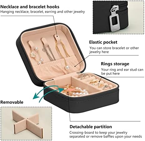 Wellday bijuterii cutie mexicană serape cu pătură dungi portabile cu bijuterii portabile pentru călătorii cu cutie de organizare pentru colier, cercei, inele, brățară