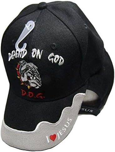 Vânturile alizee D. O. G. depind de Dumnezeu câine creștin Jesus pălărie neagră brodată 812e TOPW