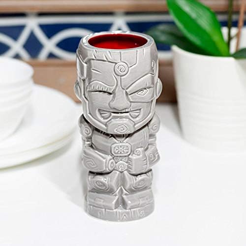 DC Comics Geeki Tikis Justice League Cyborg Cyborg | Cupa ceramică în stil Tiki oficial Tiki | Deține 16 uncii