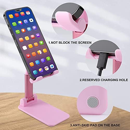 Fixivat Flamingo Flamingo Foldable Telefon mobil Suport reglabil portabil pentru accesorii pentru birou de călătorie