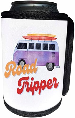 3Drose Road Tripper Travel and Adventure Prints - Can Cooler Bottle Wrap