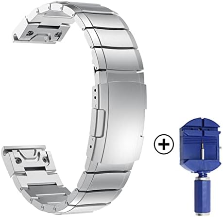 GHFHSG Quick Fit din oțel inoxidabil Watchband 22 26mm pentru Garmin Fenix 5 5x 6 6XPro 3hr/Solar/Enduro/coborâre MK1 MK2 Mk2i