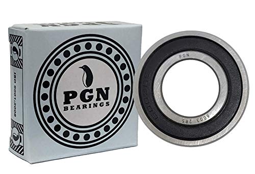 PGN 6003-2rs rulment-oțel cromat lubrifiat rulment cu bile sigilate-rulmenți 17x35x10mm cu garnitură de cauciuc și suport RPM