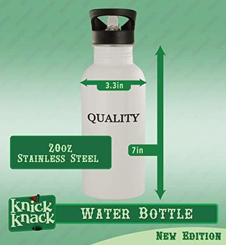 Cadourile Knick Knick au un verdeață? - Sticlă de apă din oțel inoxidabil 20oz, argint