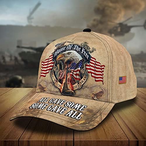 Hatstalk Premium 3D tipărit toate au dat unii - unii au dat All Eagle Hat, pensionari veterani militari americani Unisex, cadou
