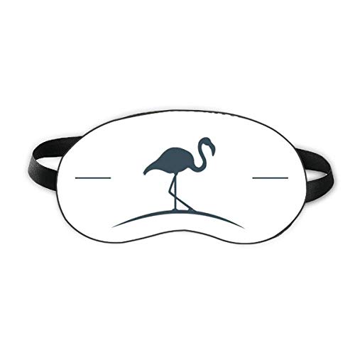 Desen animat Flamingo Animal albastru contur Sleep Scut Scut