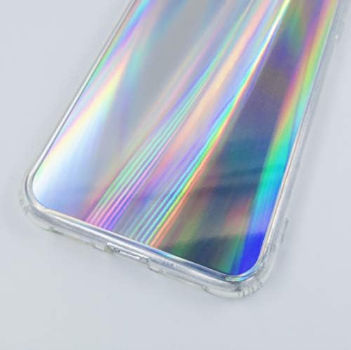Husă HolaStar pentru iPhone 11 Pro Max, model holografic curcubeu Gradient efect irizat capac subțire subțire pentru telefon
