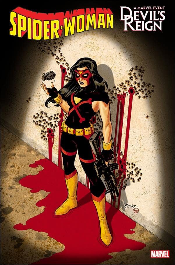 Spider-Woman 18B VF / NM; Marvel carte de benzi desenate / 113 Villains Reign varianta