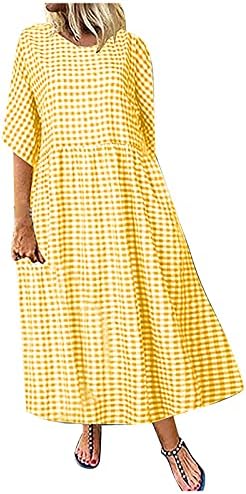 Rochii casual zefotim pentru femei 2023 jumătate cu mânecă lungă în capote v talie maxi maxi vintage moda kaftan rochie