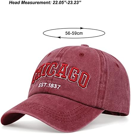 Chicago pălărie pentru bărbați Femei 3d broderie Vintage oraș Tata Pălării șapcă de Baseball
