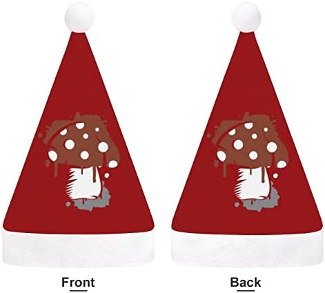 Sânge Ciuperci Crăciun Pălărie Personalizate Santa Pălărie Amuzant Xmas Decoratiuni