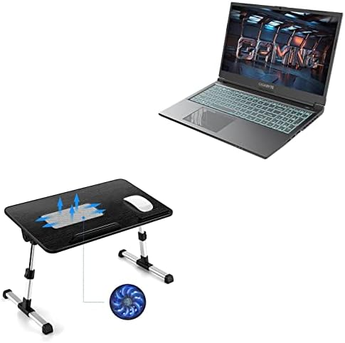 Stand de boxwave și montare compatibile cu Aorus G5 - Stand de tăvi de pat pentru laptop din lemn adevărat, birou pentru o muncă confortabilă în pat. Pentru Aorus G5 - Jet Black