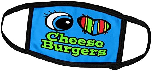 3Drose Heart Bright Eye I Love Cheeseburgers - Huse pentru față