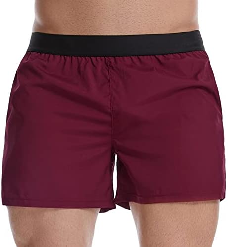 Pantaloni scurți atletici pentru bărbați pentru vara uscare rapidă modă simplă plajă color solid pantaloni scurți casual pentru
