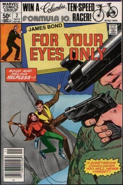 James Bond pentru ochii tăi numai 2 FN; Marvel carte de benzi desenate / film de adaptare specială