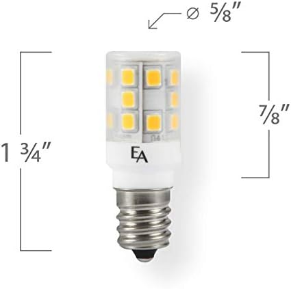 EmeryAllen ea-E12-2.5 W-001-279f-D lampă cu LED-uri cu bază de candelabre reglabile, 120V-2.5 Watt 250 lumeni, 2700K, 1 buc