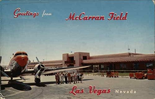 Salutări de la McCarran Field Las Vegas, Nevada NV carte poștală originală de epocă
