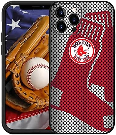 Pentru Fanii de baseball Red Sox Cover CASE Compatibil cu iPhone 13 Pro Max, Slim Fit Protective Back Case Shell Cadou pentru tata mamă bărbați pentru femei băiat pentru 13 pro max 6.7 în