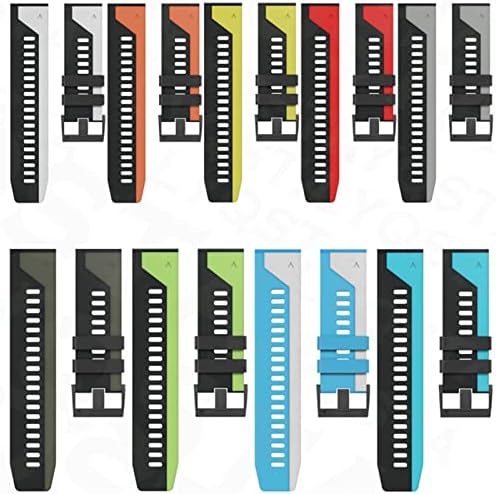 DJSFCN 26 22mm Silicon Quick Release Watchbands curele pentru Garmin Fenix 6 6x Pro Ceas EasyFit încheietura Band Fenix 5 5X Plus 3hr brățară