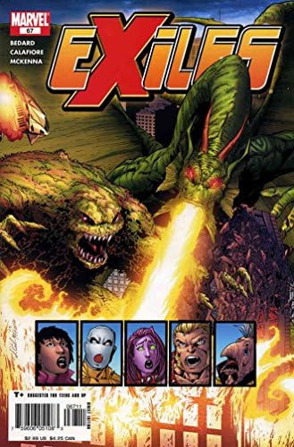 Exilați 67 VF / NM; carte de benzi desenate Marvel / Tony Bedard Fin Fang Foom