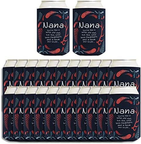 Cadou pentru Nana, cum ar fi Owl Old înțelept mai puțin pene cioc și chestii cu 48 de pachete de pachete pot răci Nana