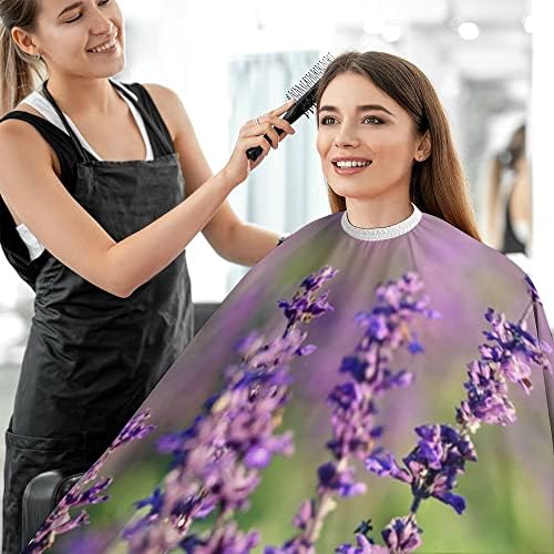 Vantaso Floare Naturală Purple Barber Cape pentru bărbați Femei Copii Profesionist, Tunsori Extra Mare Porpot Sala de Sala