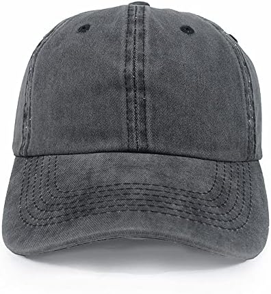 Capac de baseball reglabil unisex hat bumbac din bumbac vintage bumbac spălat capac cu bile pentru bărbați și femei
