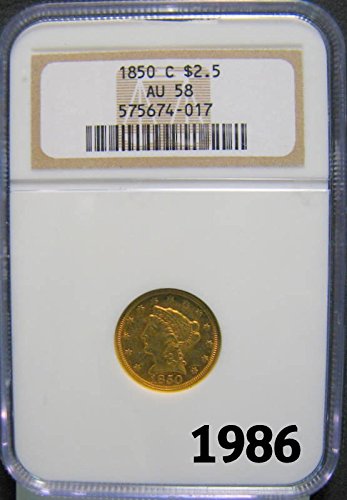 1850 c 2,50 $ AU-58 NGC