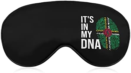 Este în ADN -ul meu Dominica Flag Sleeping Blind Blind Mask Shade Shade Ochi Copertă de noapte amuzantă cu curea reglabilă