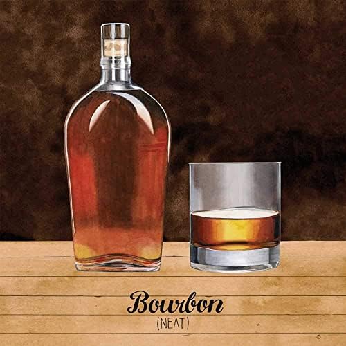 Șervețele de cocktail bourbon - 40 CT | 2 pachete de șervețele de băuturi 20ct