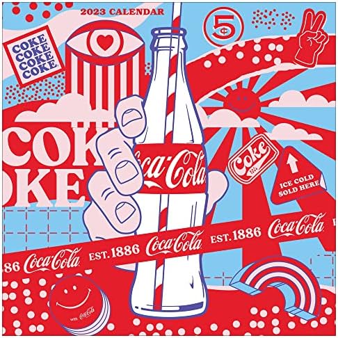 Cal 2023- Coca Cola: Calendar de perete de bucurie vibrantă