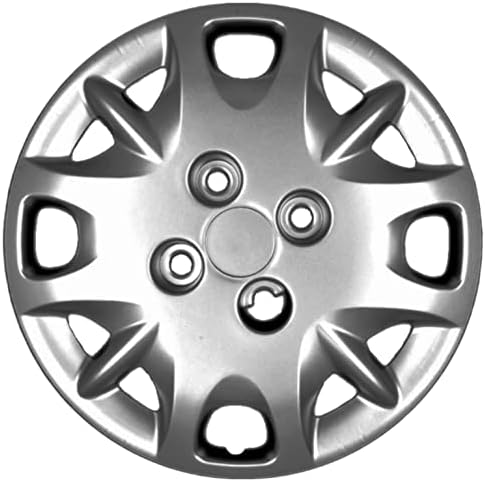 Set Copri de 4 roți acoperă 14 Inch argint Hubcap Bolt-On se potrivește Hyundai Accent