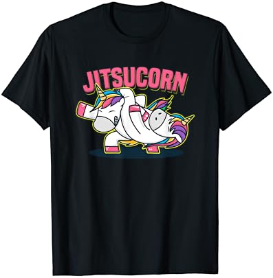 Amuzant Jiu Jitsu Tricou Drăguț Unicorn Auto Apărare T-Shirt