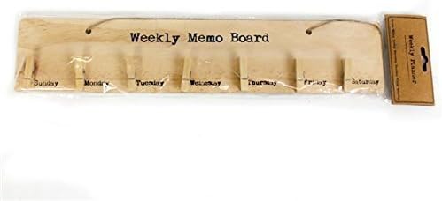 Home Fusion Company Wooden Peg Weekly Planificator Memorii Memento -uri Hanging Board Shabby Chic Rustic Retro