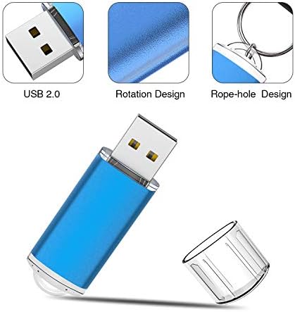 RAOYI 10 Pack 1GB 1G USB Flash Drive USB 2.0 memorie Stick Vrac degetul mare unitate Pen Drive Albastru