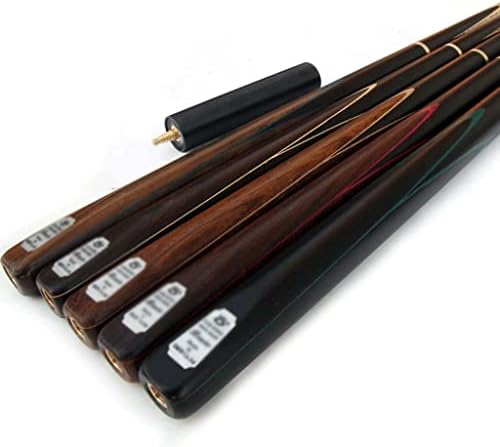 LDCHNH Handmade 3 4 Snooker în articulație 9.5 mm Stona Snooker Cue Stick cu extensie de cenușă arbore de cenușă mâner de abanos