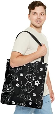 101 Dalmatici estetici geanta pentru femei și bărbați pungi de cumpărături pentru bărbați pungi de umăr școlar genti reutilizabile